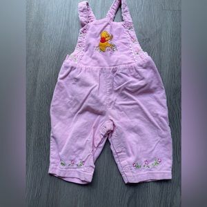 Winnie the Pooh 2006 pink corduroy  baby overalls